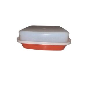 Vtg Large 12" Tupperware Meat Marinade Storage Container Storage #1295 Lid #1294